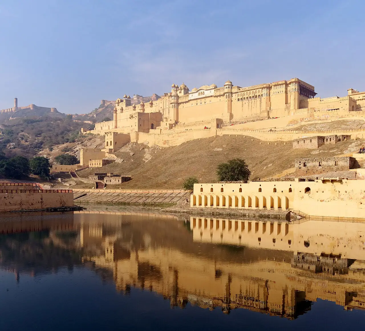 Amber Fort above Maota Lake, Jaipur