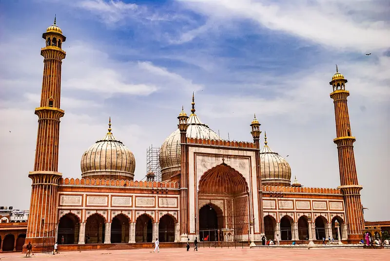 Jama Masjid, India's largest mosque, in Old Delhi