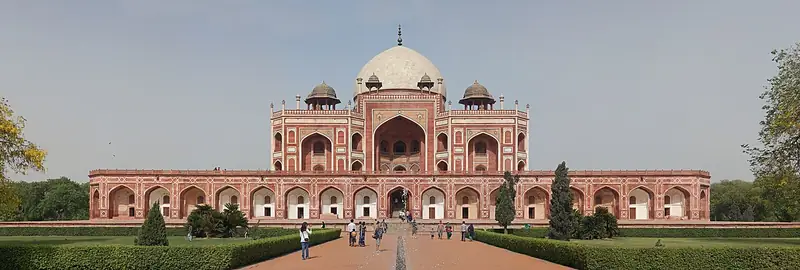 The domed Mughal garden tomb of Humayun, Delhi